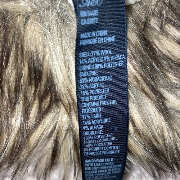 American Eagle wool furry trapper style tuque - Picture 3 of 6